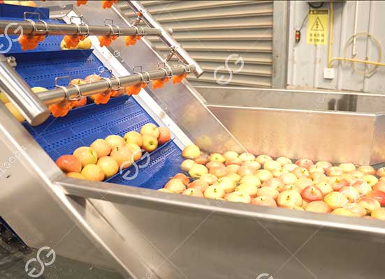 Apple pre cleaning unit