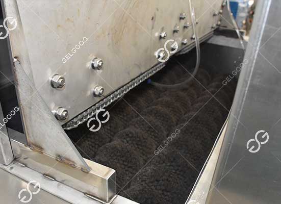 Pear waxing and polishing machine