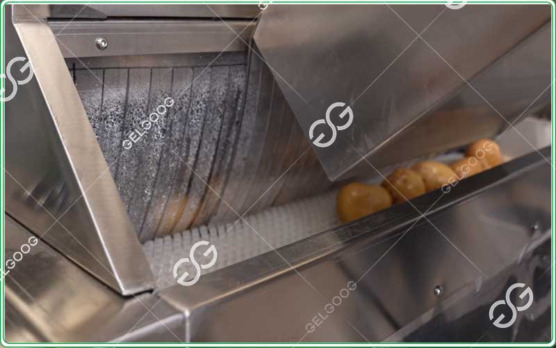 automatic potato peeling machine