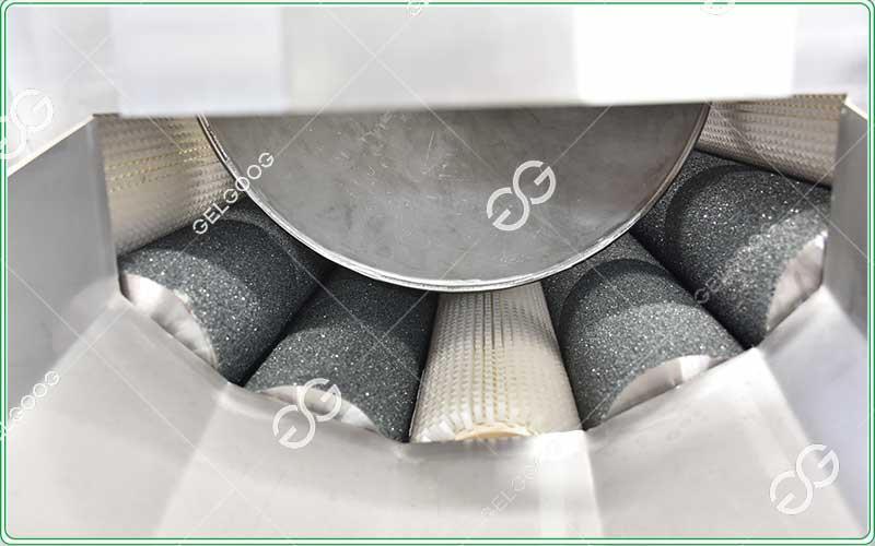 potato washing and peeling machine