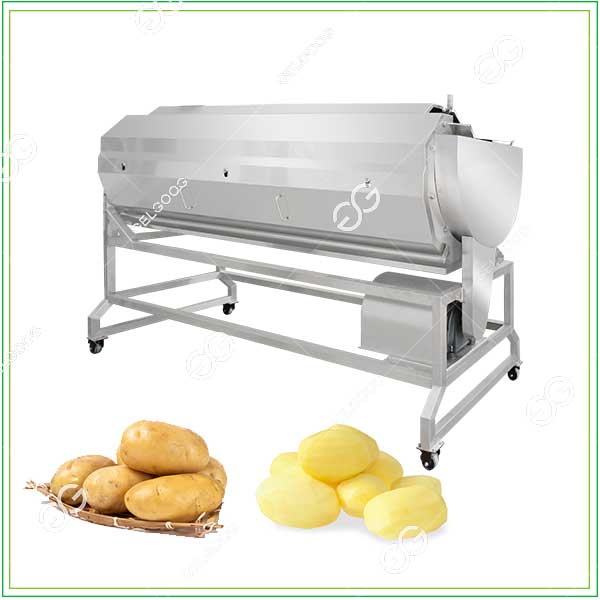 potato washing and peeling machine