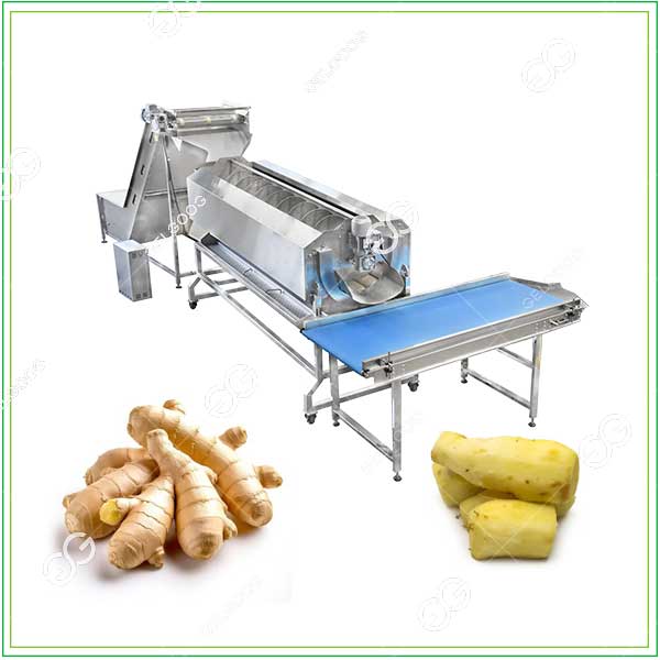 ginger washing peeling machine