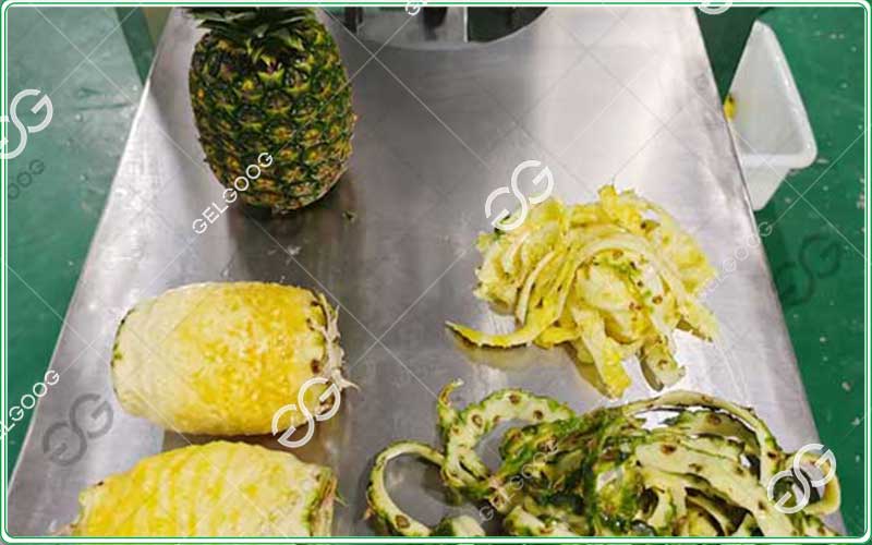 Máquina procesadora de piña